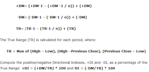 فرمول اندیکاتور DMI